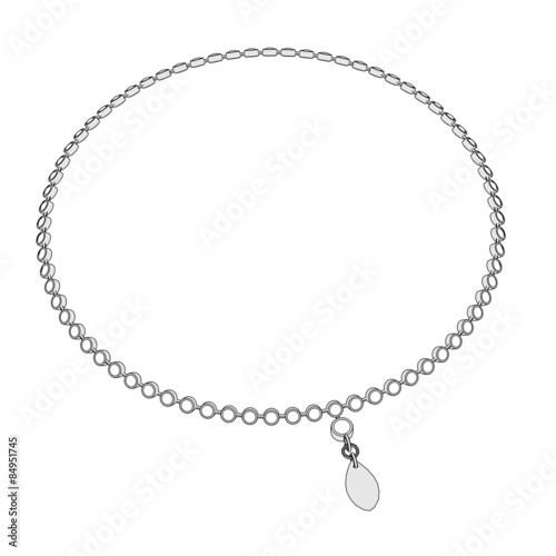 2d cartoon image of necklace jewel