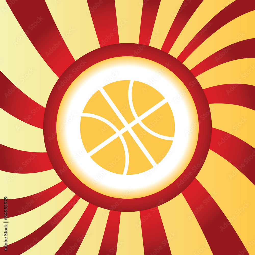 Basketball abstract icon