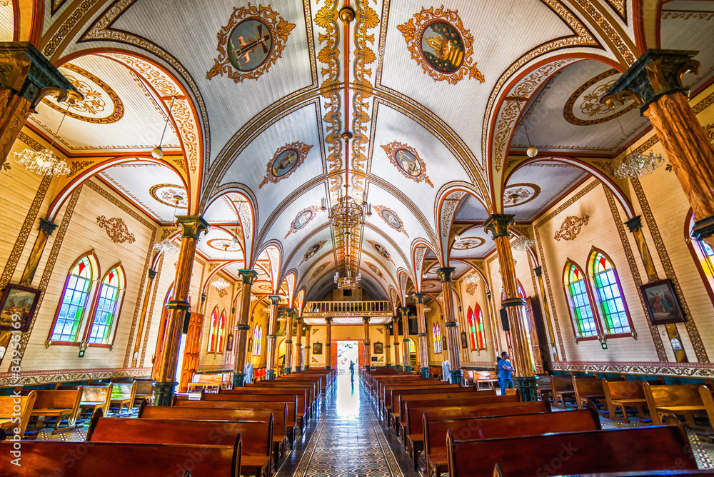 Interior of Zarcero's Catholic Church