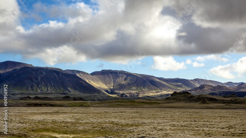 Majestic landscape near Reykjavik in Iceland. 
