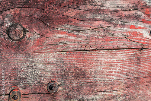 Canvas Print Red Wood Grunge