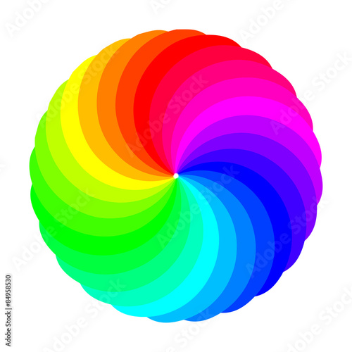 Simple color wheels vector