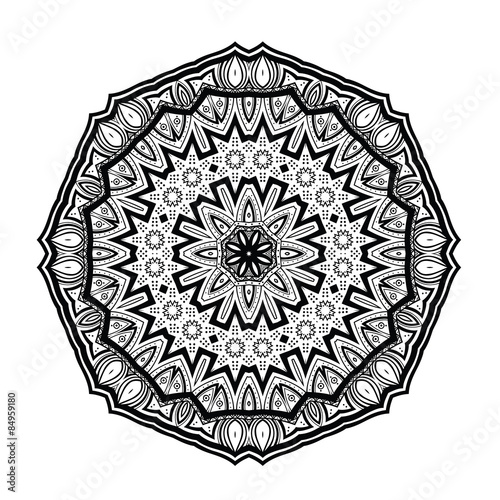 Mandala. Ethnic round ornament. Vector art