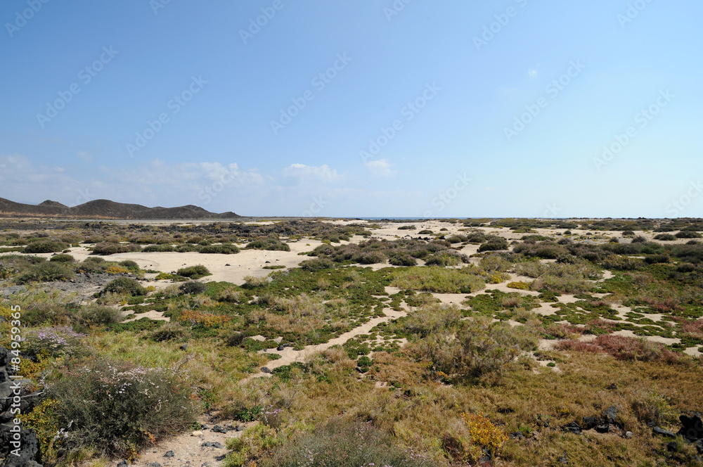 Las Lagunitas sur l'îlot de Lobos à Fuerteventura