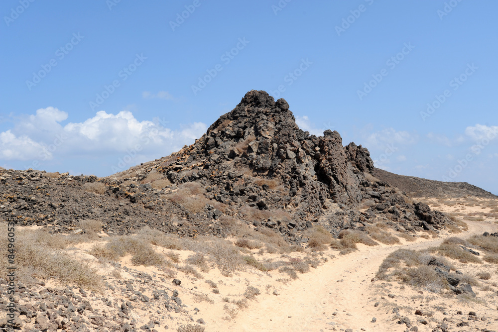 Hornito sur l'îlot de Lobos à Fuerteventura