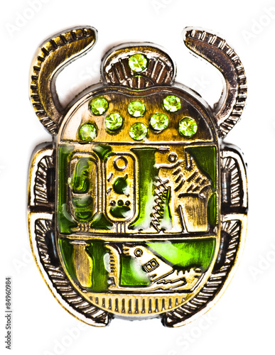 Bild auf Leinwand scarab with gems