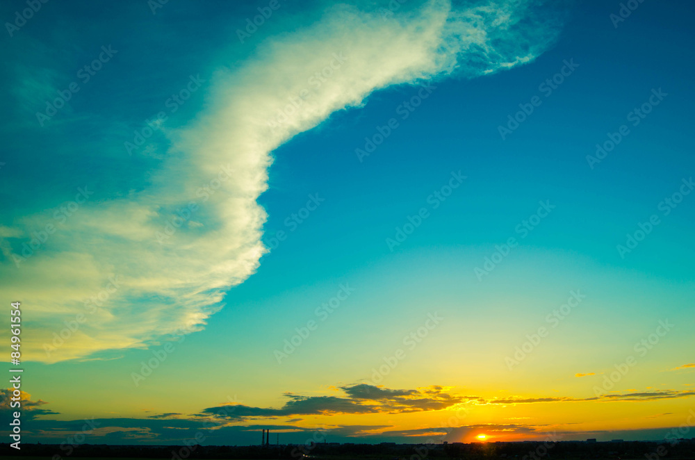 Obraz premium beautiful sunset