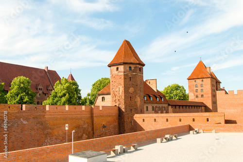 Castle of the Teutonic order in Malbork, Poland 