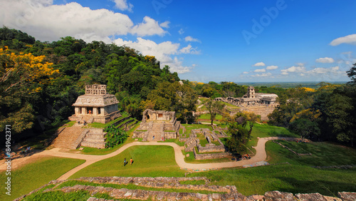 Mayan ruins in Palenque, Chiapas, Mexico photo