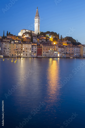 Sunset in Rovinj on Adriatic coast