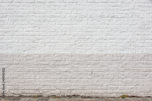 Hintergrund    wei  e Ziegelsteinmauer Backsteinmauer