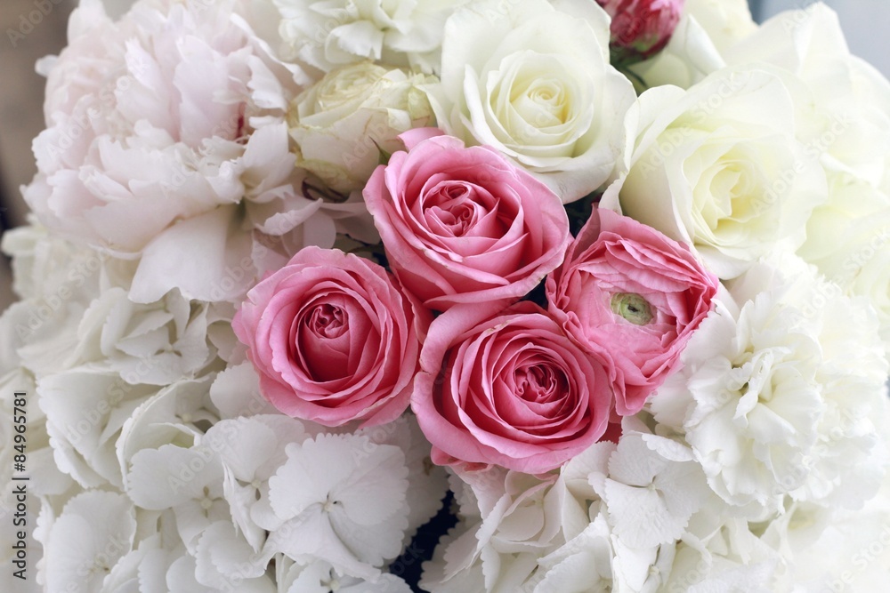 Hydrangea and roses bouquet Hydrangea and roses bouquet