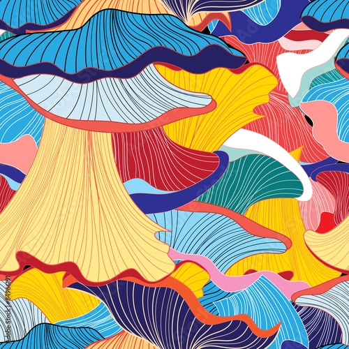 pattern of mushrooms
