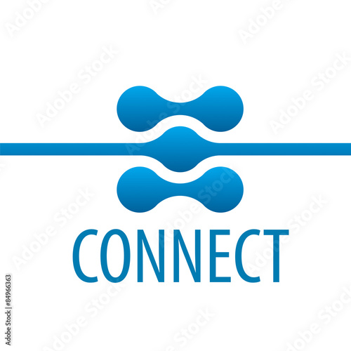 vector logo contact network connection