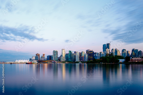 Vancouver Skyline at Sunset