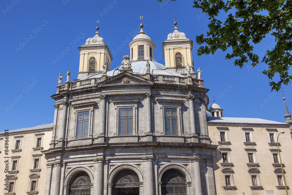 San Francisco el Grande Steeples Outside Royal Basilica Madrid 