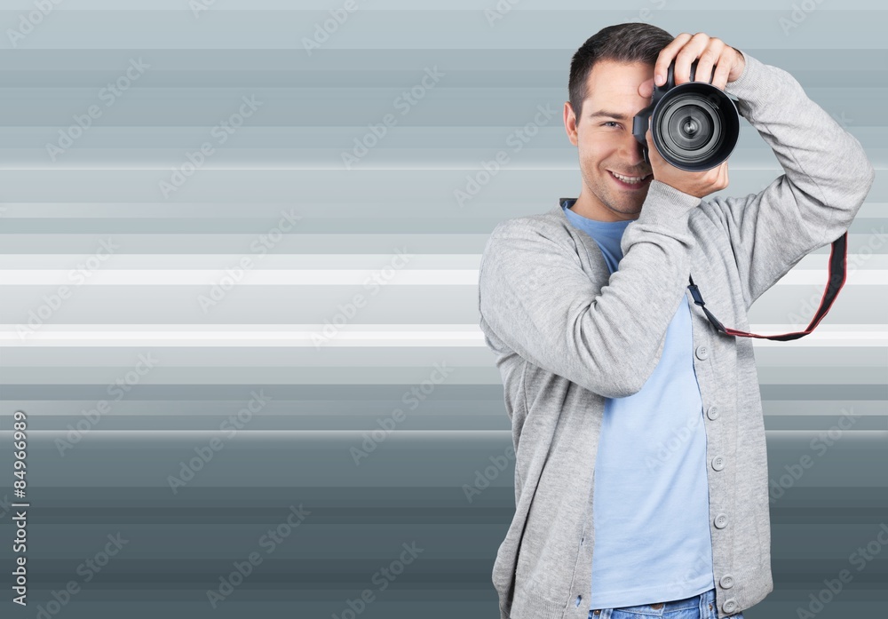 Photographer, man, camera. Photographer, man, camera.