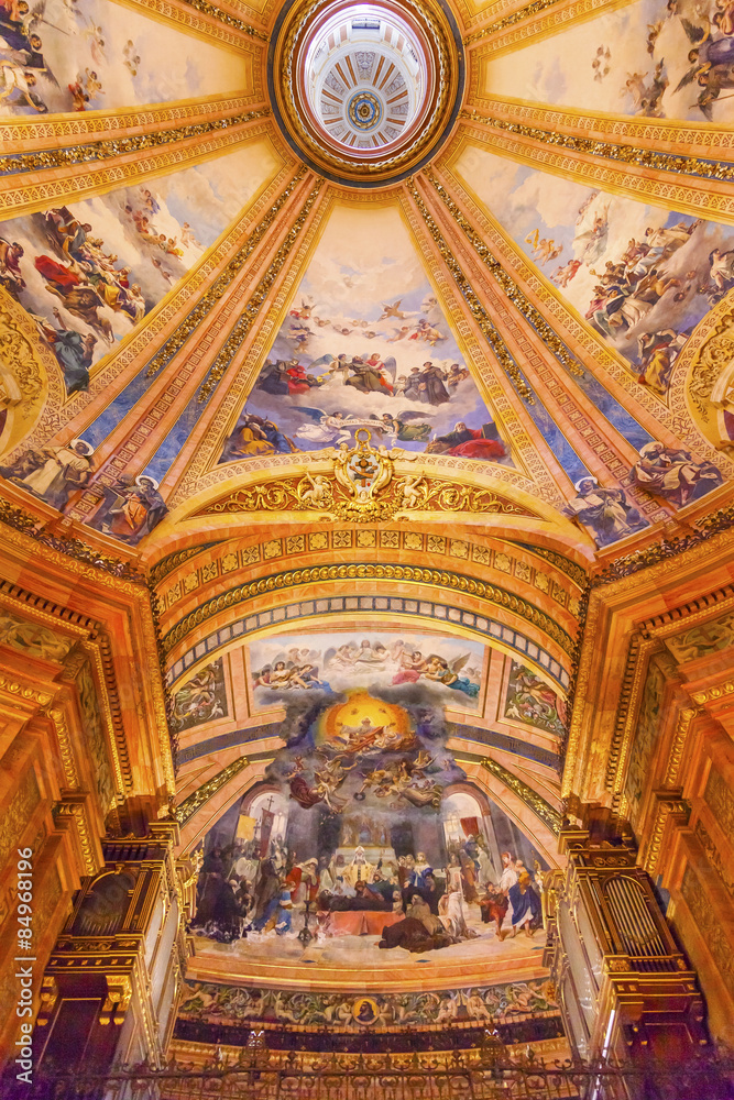 God Fresco Monk Dome San Francisco el Grande Basilica Madrid