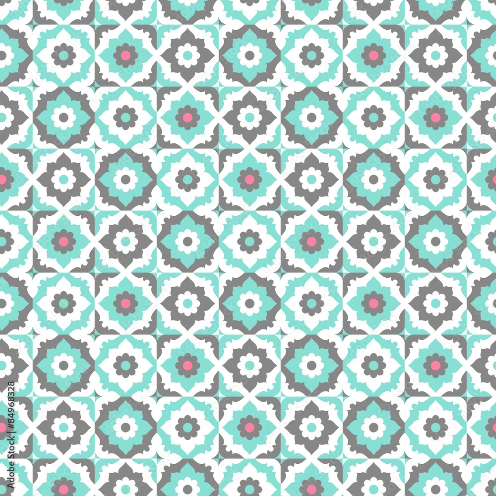 Seamless pattern with floral ornate.vector illustration