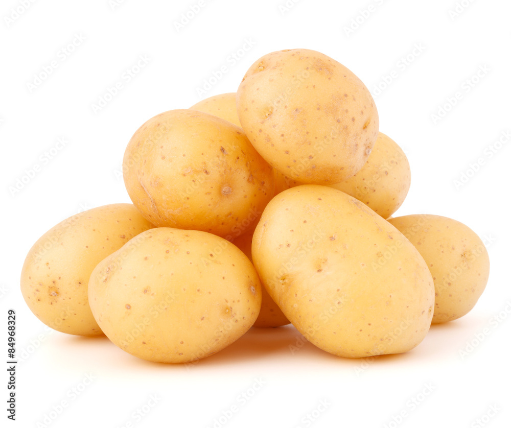 new potato tuber isolated on white background cutout new potato tuber isolated on white background cutout
