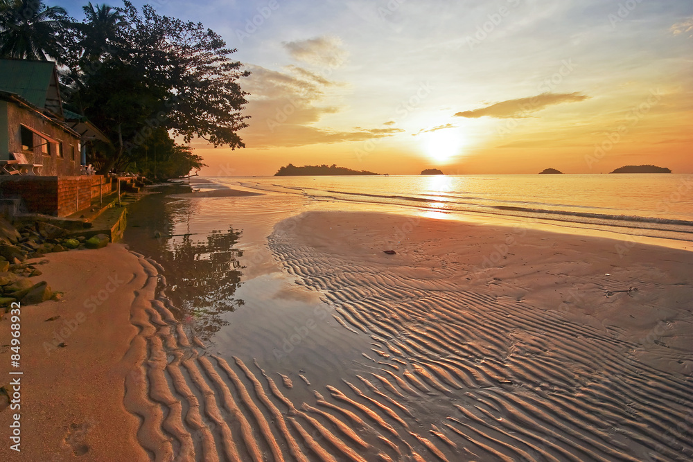 Fototapeta premium Sunset ebb