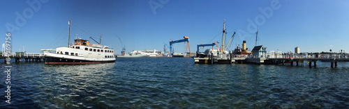 Panorama des Kieler Hafens