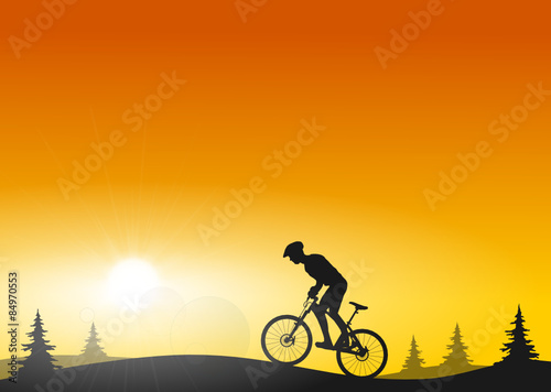 Wallpaper Mural Mountainbiker Torontodigital.ca