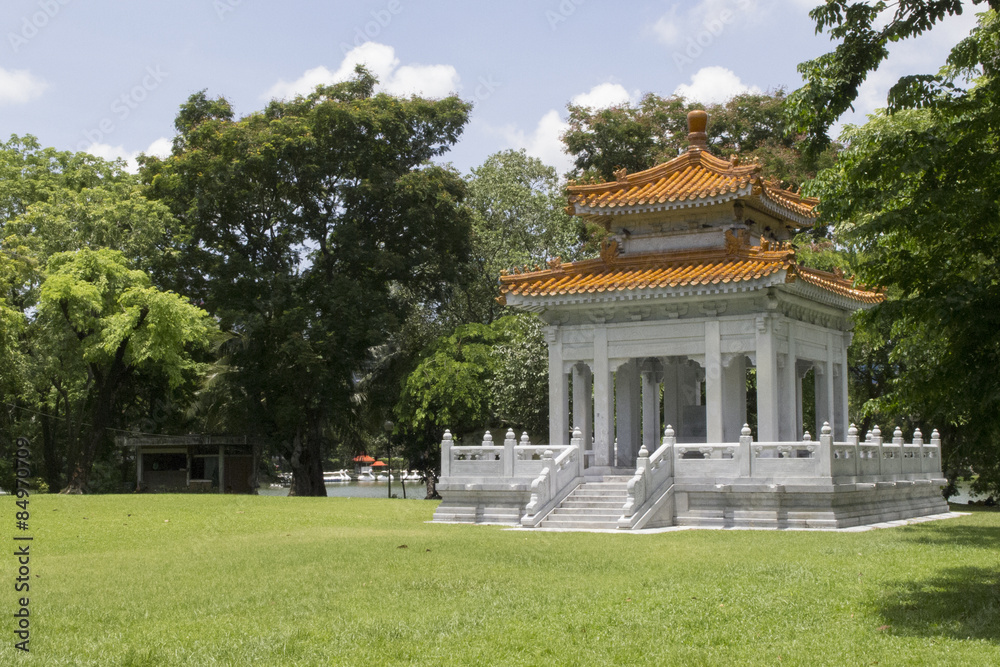 Chinese structure at Lumpini park