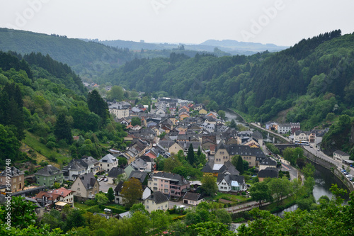 Panorama at the town of Vianden, Luxembourg © tomikk