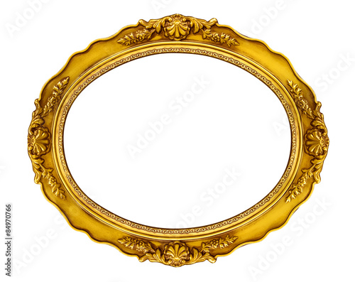 Oval Golden Frame