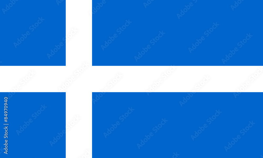 Naklejka premium Flag of Shetland Horizontal