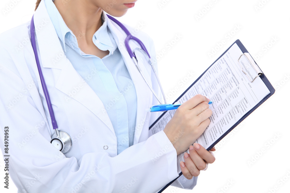 Medical doctor, isolated over white background Medical doctor, isolated over white background
