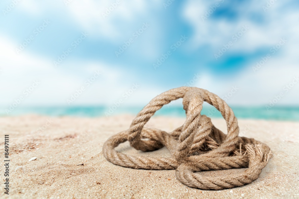 Fototapeta premium Rope, shipping, ship.