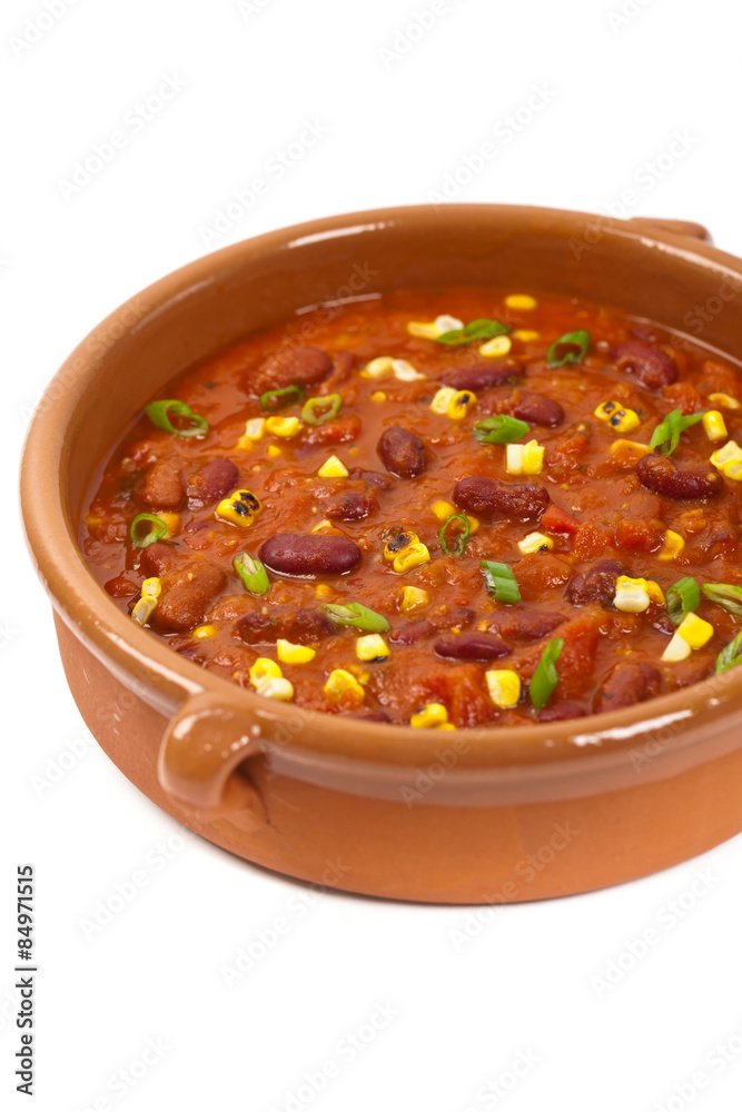 Vegetable Soup Chili. Selective focus. Vegetable Soup Chili. Selective focus.