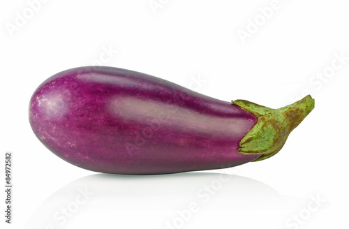 Wallpaper Mural fresh eggplant isolated on white background Torontodigital.ca