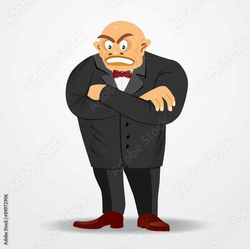 mafia boss with arms crossed