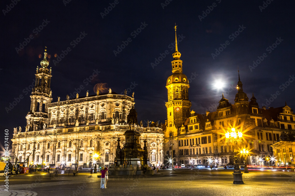 Night view of Dresden