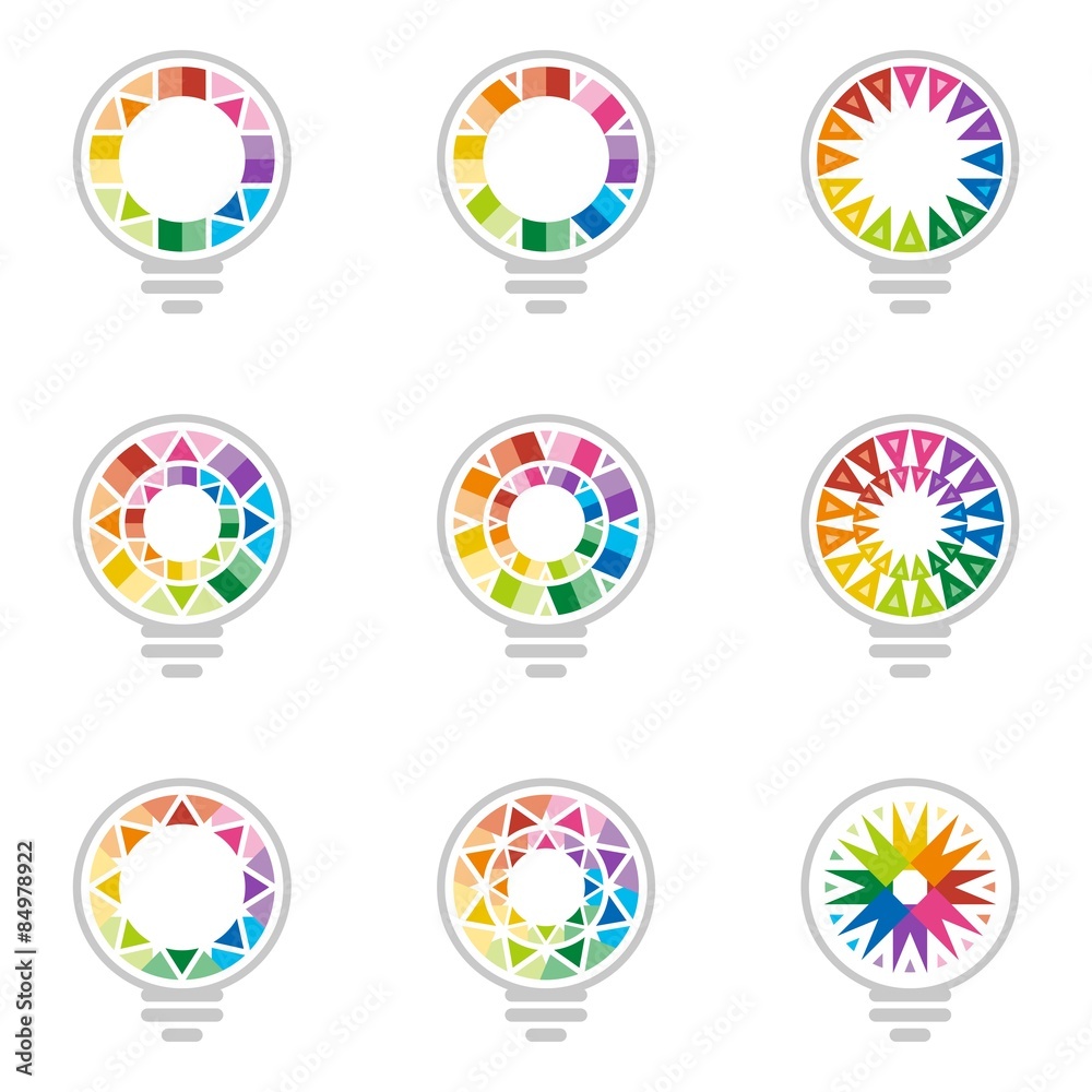 Logo Ide Rainbow Business Vector Logo Ide Rainbow Business Vector