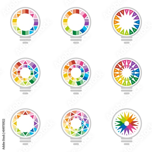 Logo Ide Rainbow Business Vector