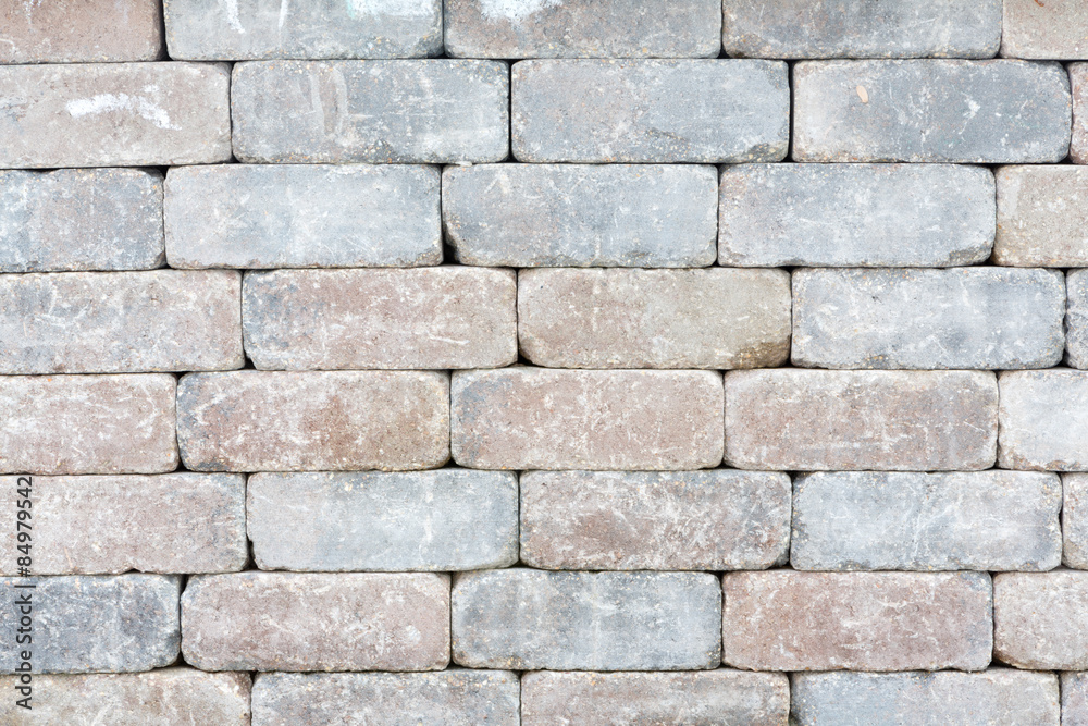 Background texture of a tumbled brick wall Background texture of a tumbled brick wall