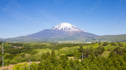 Panoramic of fuji mountain