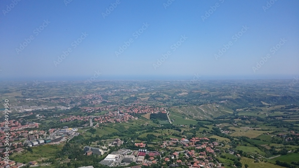 San Marino Ausblick aufs Meer