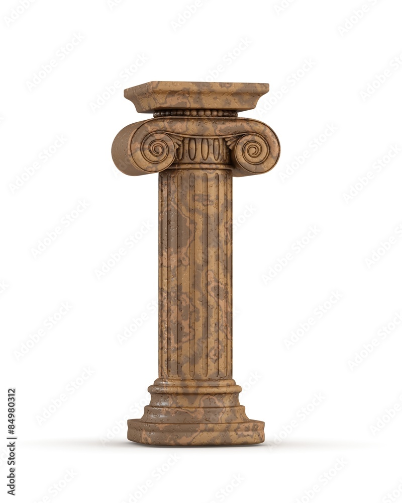 Brown Marble Ionic Column Brown Marble Ionic Column