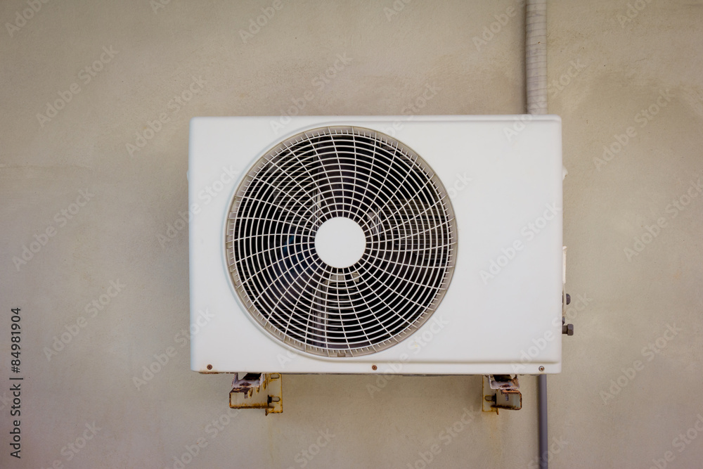 Air compressor on wall Air compressor on wall