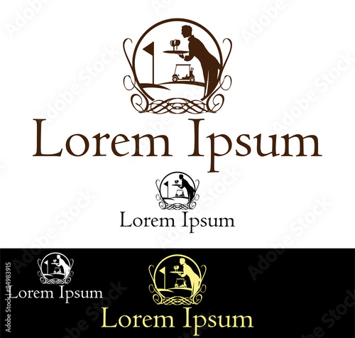 Butler at a golf resort icon