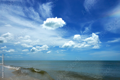 Beach and sky.