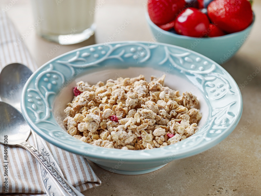 bowl of granola bowl of granola