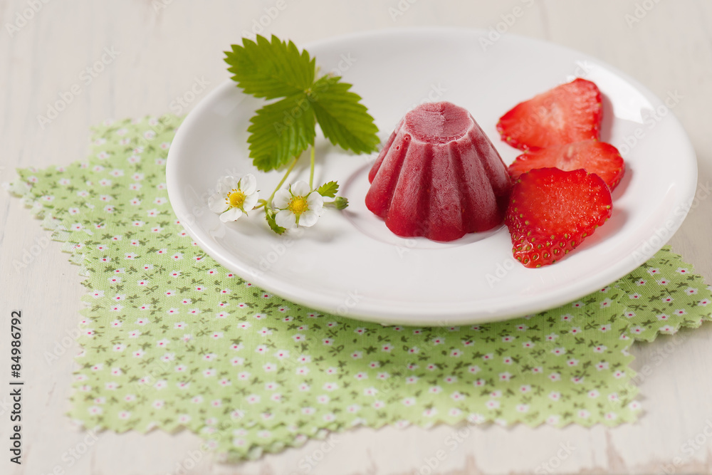 Frozen strawberry fruit dessert. Frozen strawberry fruit dessert.