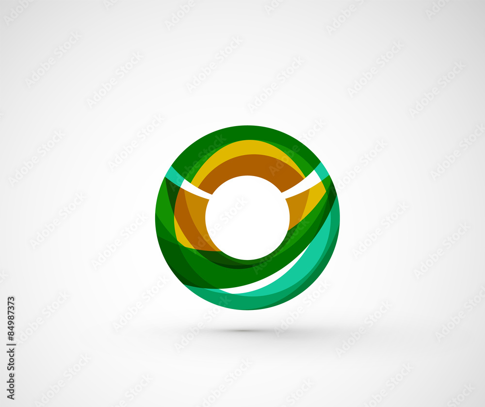 Abstract geometric company logo ring, circle Abstract geometric company logo ring, circle