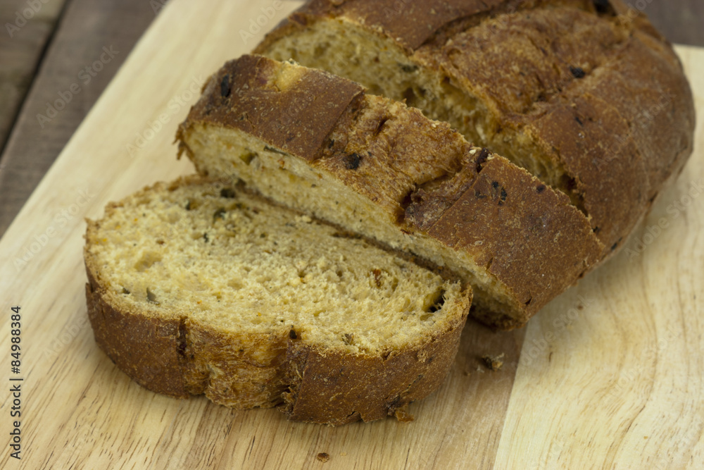 Loaf of wholemeal brown bread